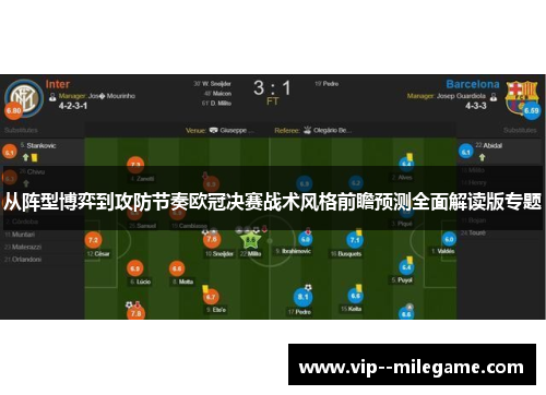 从阵型博弈到攻防节奏欧冠决赛战术风格前瞻预测全面解读版专题